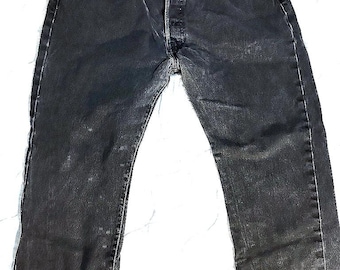 Levis 501 Button down Black Jeans Waist: 38, Inseam 24 inches