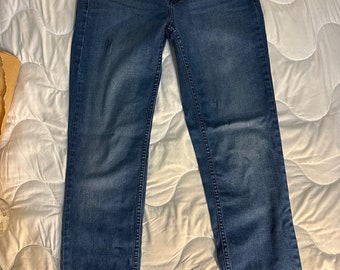 Calvin Klein Jeans Größe 8, Schrittlänge: 29 Zoll Verwittert
