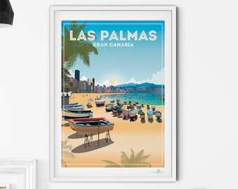Las Palmas Gran Canaria poster print
