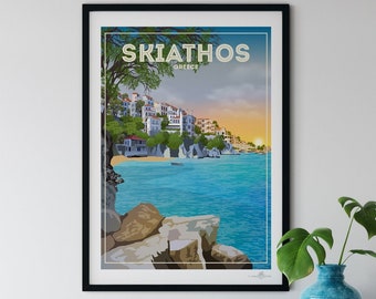 Skiathos Greece poster print