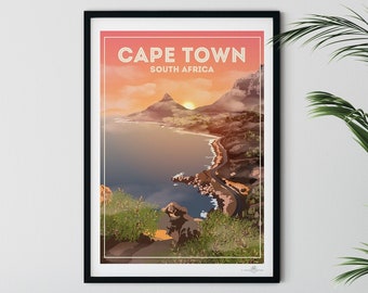Cape Town poster print
