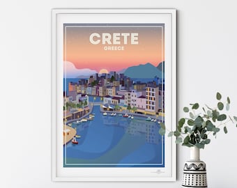 Crete Greece poster print