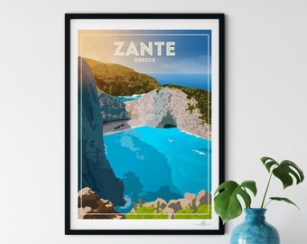 Zante Greece poster print