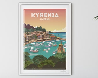 Kyrenia Cyprus poster print