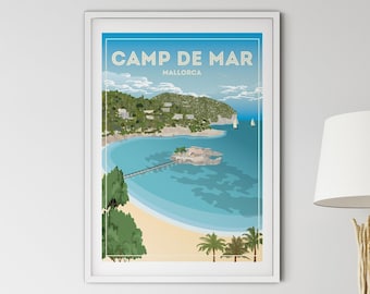 Camp De Mar Mallorca poster print