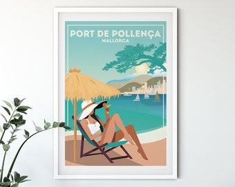 Port De Pollenca Mallorca poster print