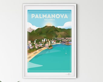 Palma Nova Mallorca poster print