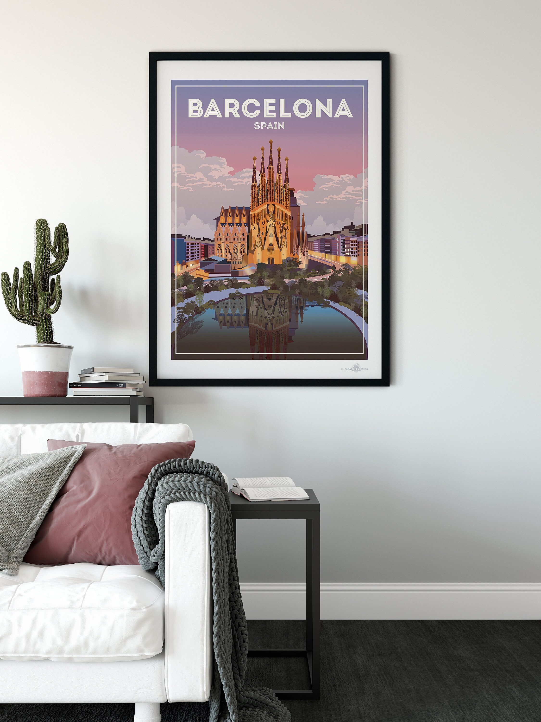Barcelona Spain Poster Print - Etsy UK