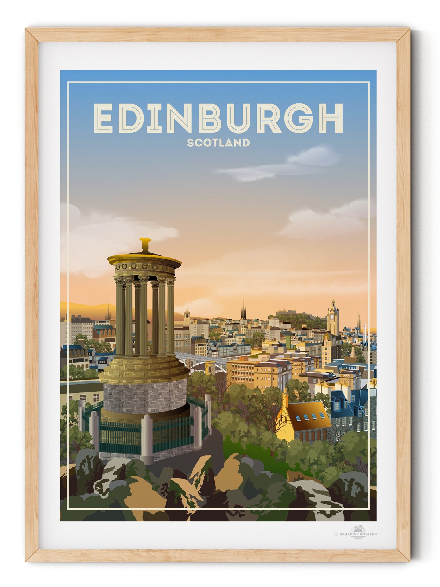 Edinburgh Scotland Poster Print Etsy UK