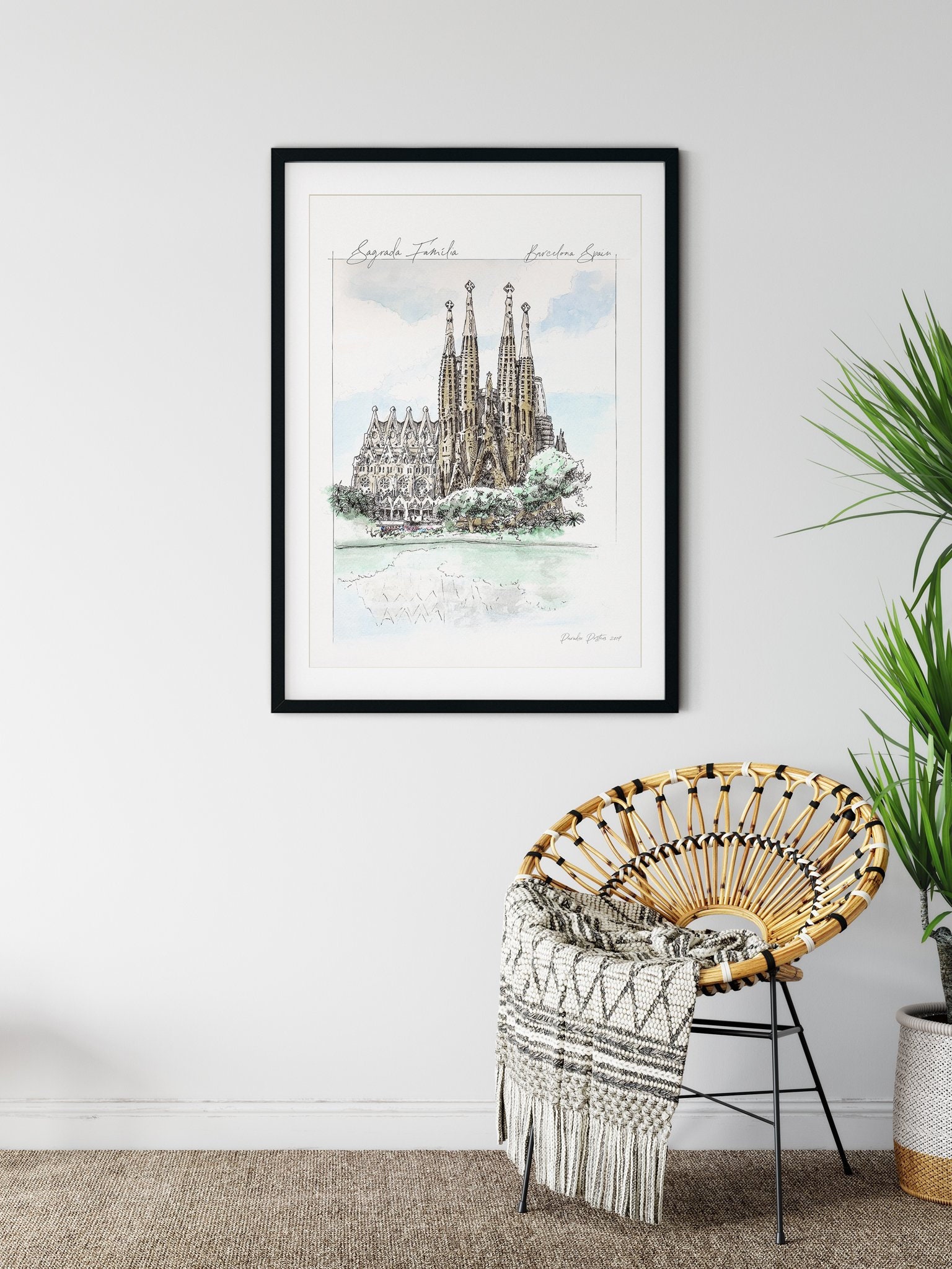 Sagrada Familia Barcelona Poster Print - Etsy