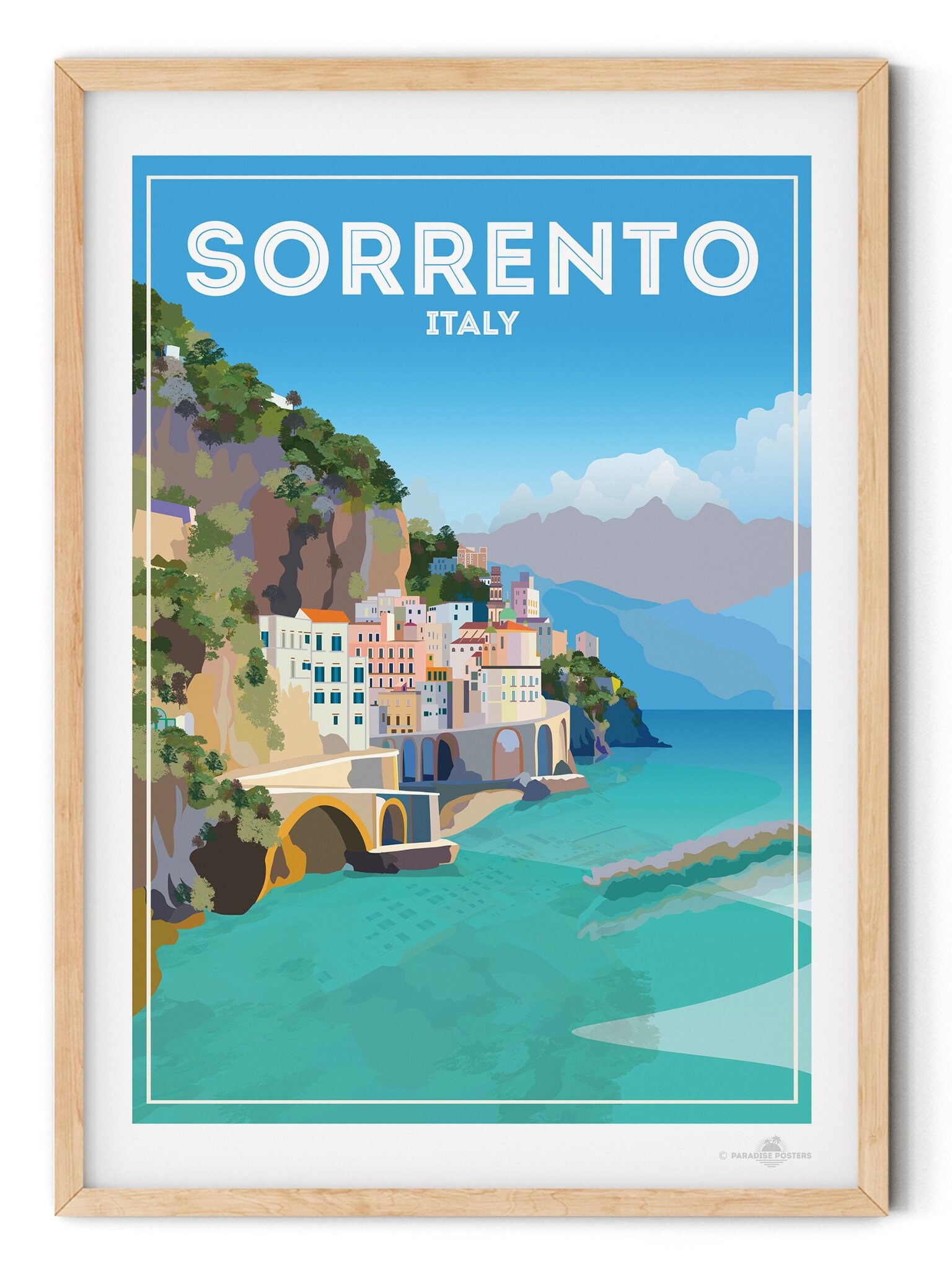 Sorrento Italy Poster Print | Etsy UK