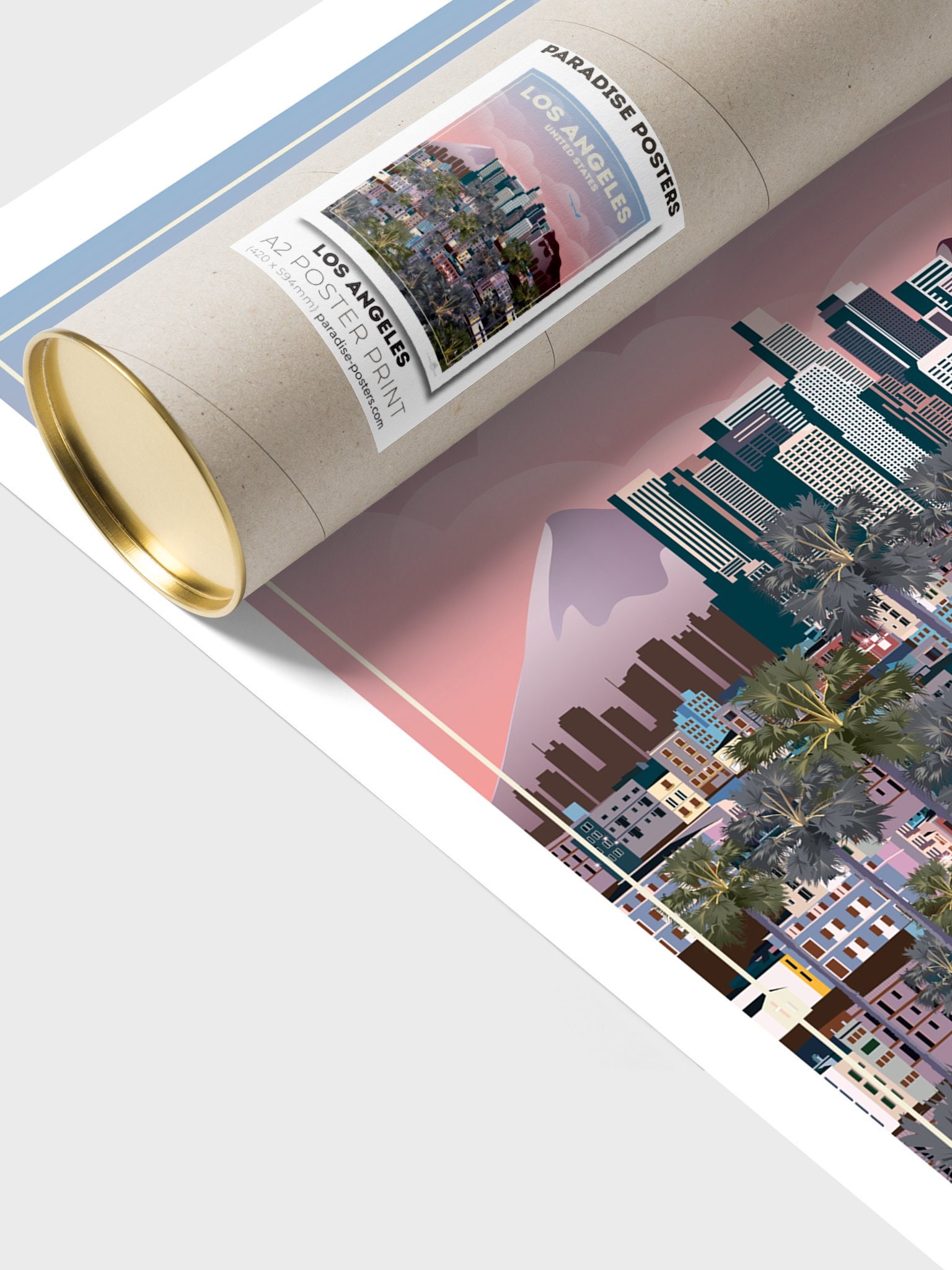 Los Angeles poster print | Etsy