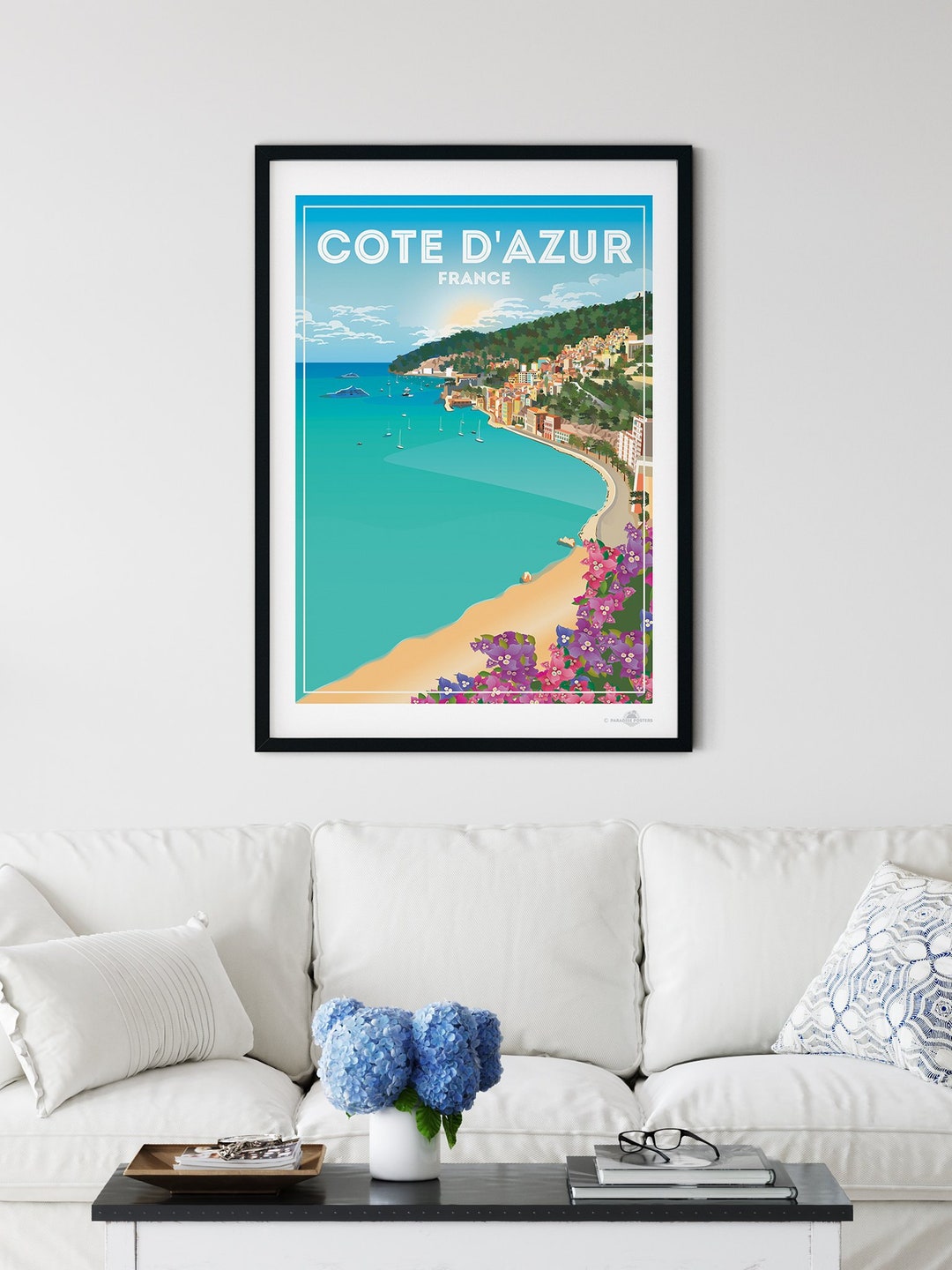 Cote D'azur France Poster Print - Etsy