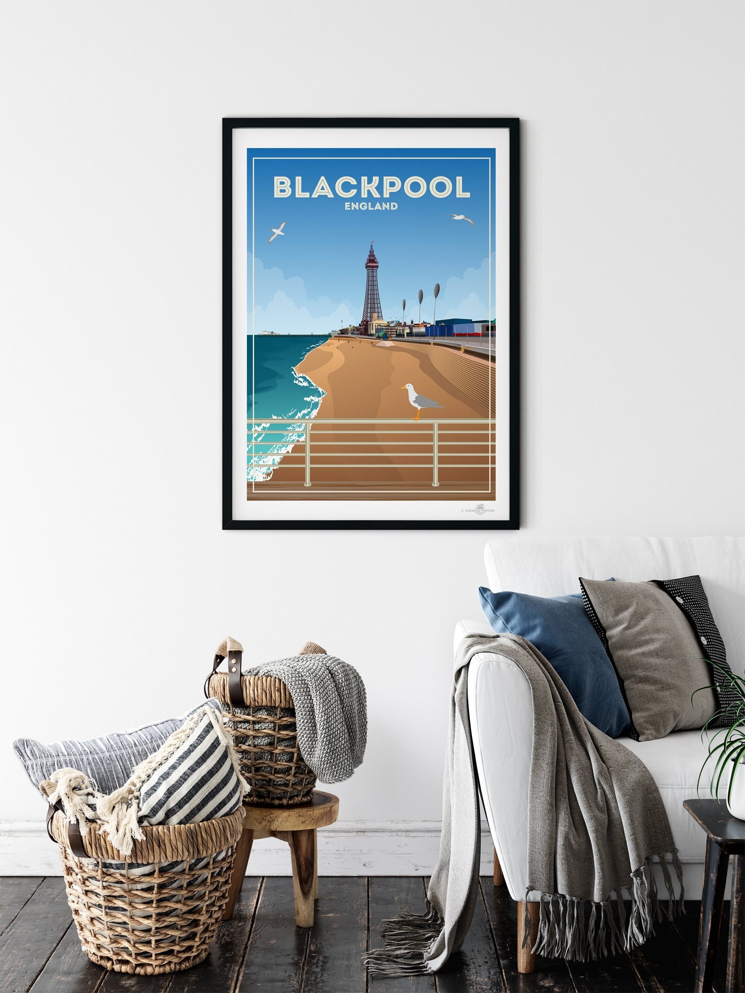 Blackpool England Poster Print Etsy UK