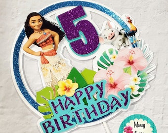 Moana Cake Topper Etsy