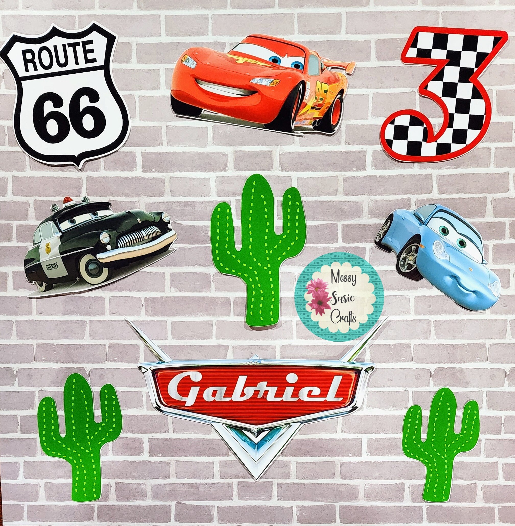 Disney Cars Cutouts Disney Cars Birthday Cars Cake Decor - Etsy