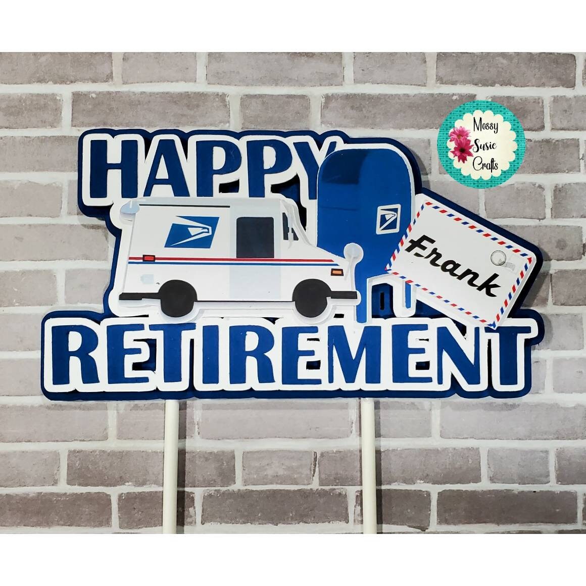 Usps Retirement Banners Etsy