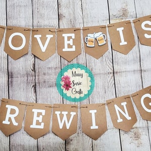 Love is Brewing, Love is Brewing Banner, Wedding Engagement, Bridal Shower, Wedding Shower Decor