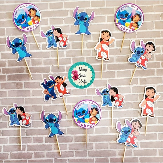30 x Edible Cupcake Toppers Themed of Lilo and Stich Algeria