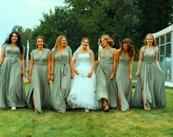 fern green bridesmaid dresses