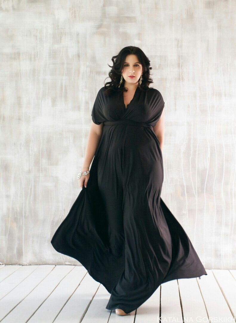Black bridesmaid dresses Plus size bridesmaid dress Boho Etsy