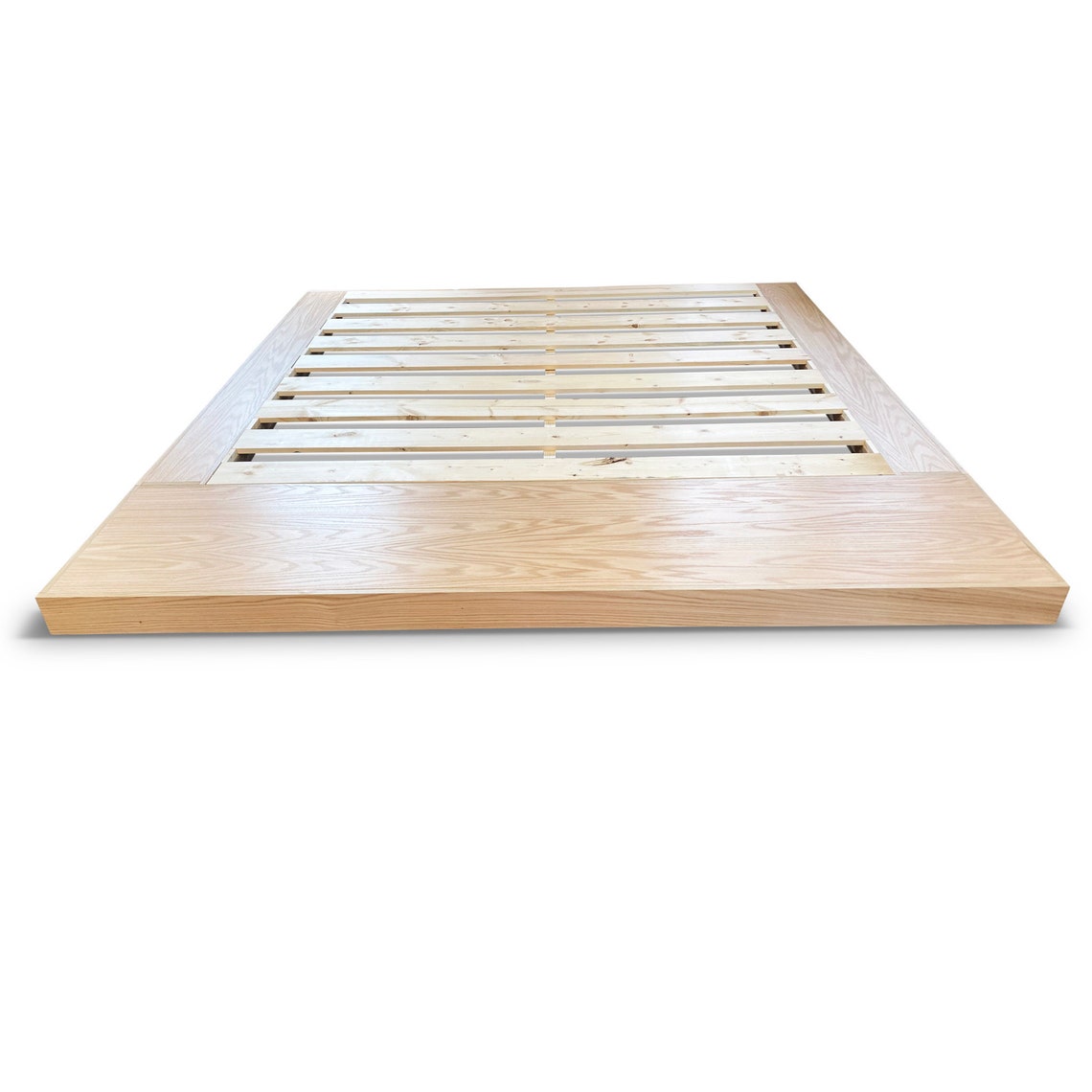 Floor Bed Frame Wooden Bed Frame Handmade Furniture Queen Bed Frame for