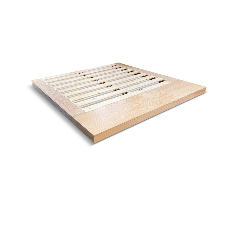 Floor Bed Frame Wooden Bed Frame Handmade Furniture Queen Bed Frame for