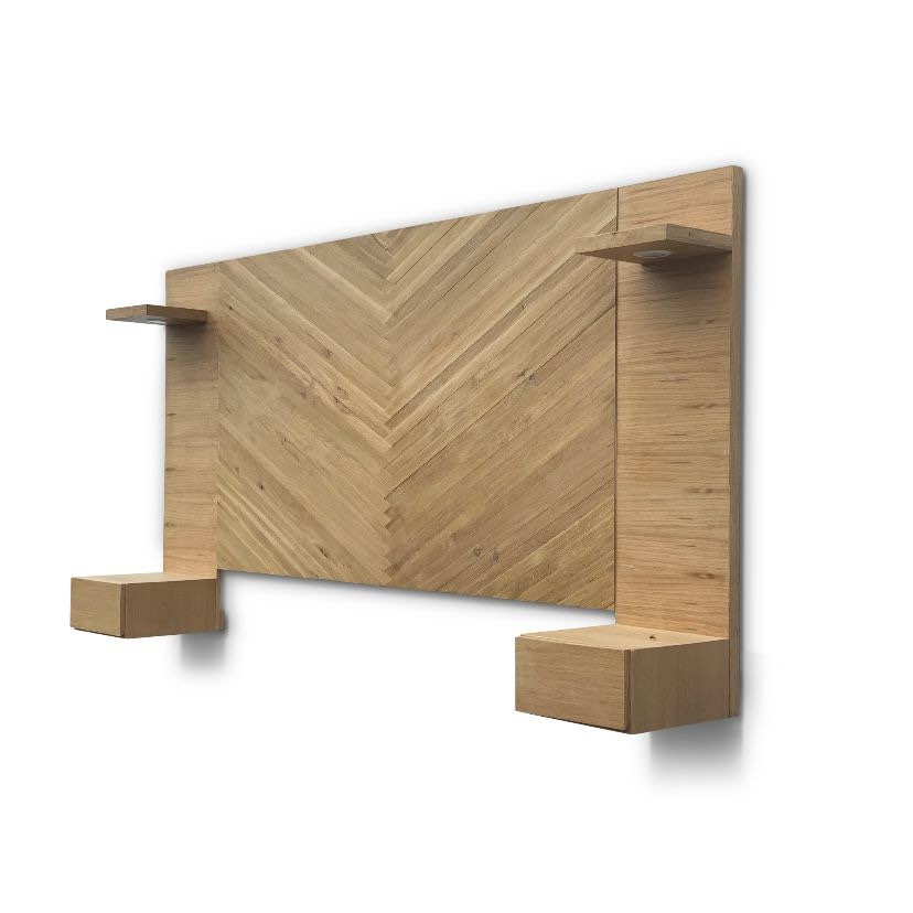 Floating Wall Mounted Headboard With Nightstand and Drawers Etsy