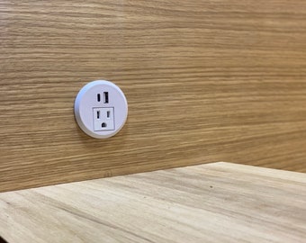 Port de charge supplémentaire : prise USB pour table de chevet dans la chambre