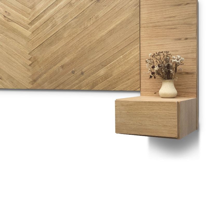 Floating Wall Mounted Headboard With Nightstand and Drawers Etsy