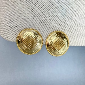 GUCCI Earrings. Gucci Vintage Enamel Clip on Earrings With GG,  UK