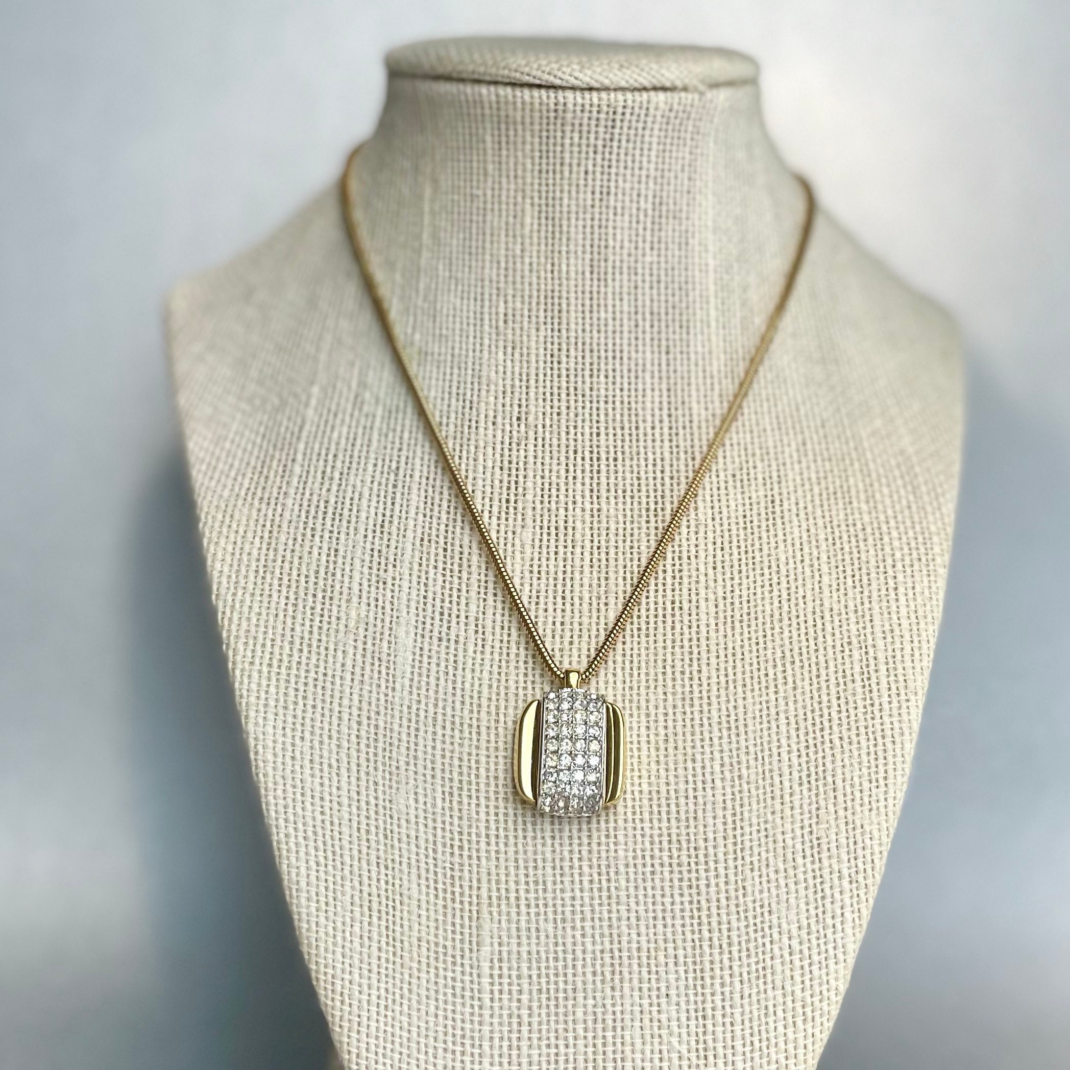 ネックレス・ペンダント Givenchy Two-Tone Pave Nugget Statement Necklace Goldtone Pave Multi-Coin Statement Necklace - Vince Camuto