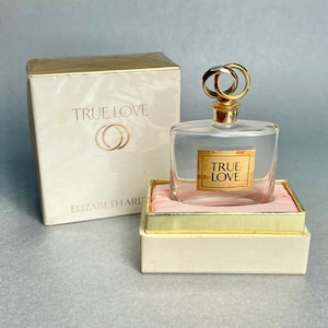 Vintage True Love Elizabeth Arden Empty Perfume Bottle, Miniature Figurine (1990)