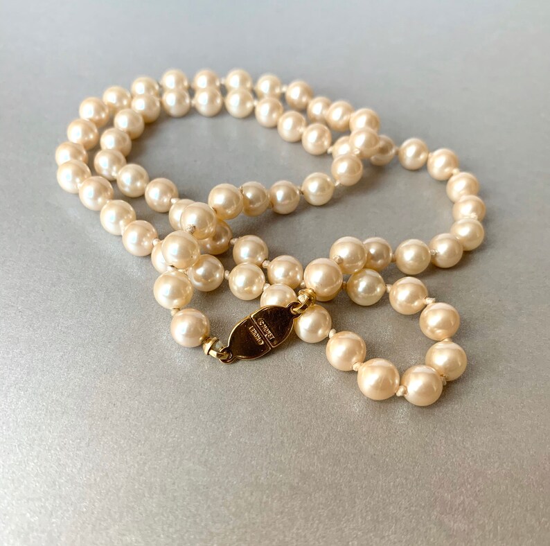 Vintage Necklace Pearl Cream Women Necklace Choker Etsy