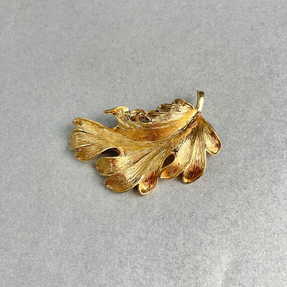 Vintage Napier Oak Leaf Brooch Gold Tone Pin Signed Costume Estate Jewelry Gift for Her. Etsy