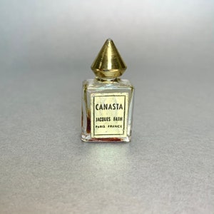 Vintage CANASTA Jacoues Fath Perfume: 2.5ml Mini Sample Bottle