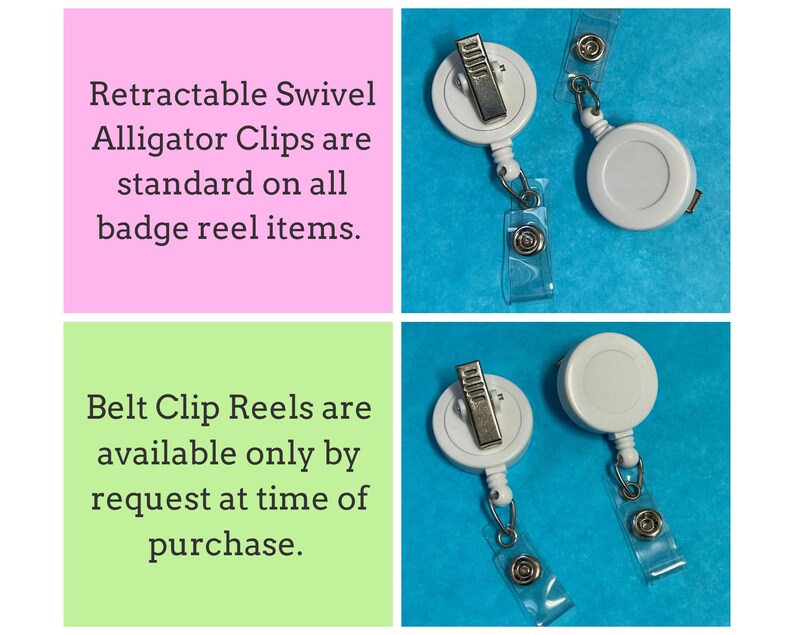 Unicorn Badge Reel: Retractable Swivel Alligator Clip image 8