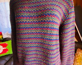 Men&#39;s MISSONI SPORT Multicolored Wool Long-Sleeve Sweater  Size M