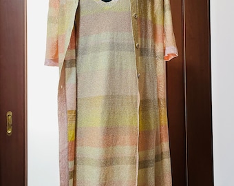 Bundle Sale! VINTAGE MISSONI Matching set Dress & Cardigan Brown Label　Size 42