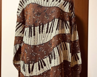 Missoni sweater　Music　Piano Cotton　Rare item size 48  Men&#39;s Large