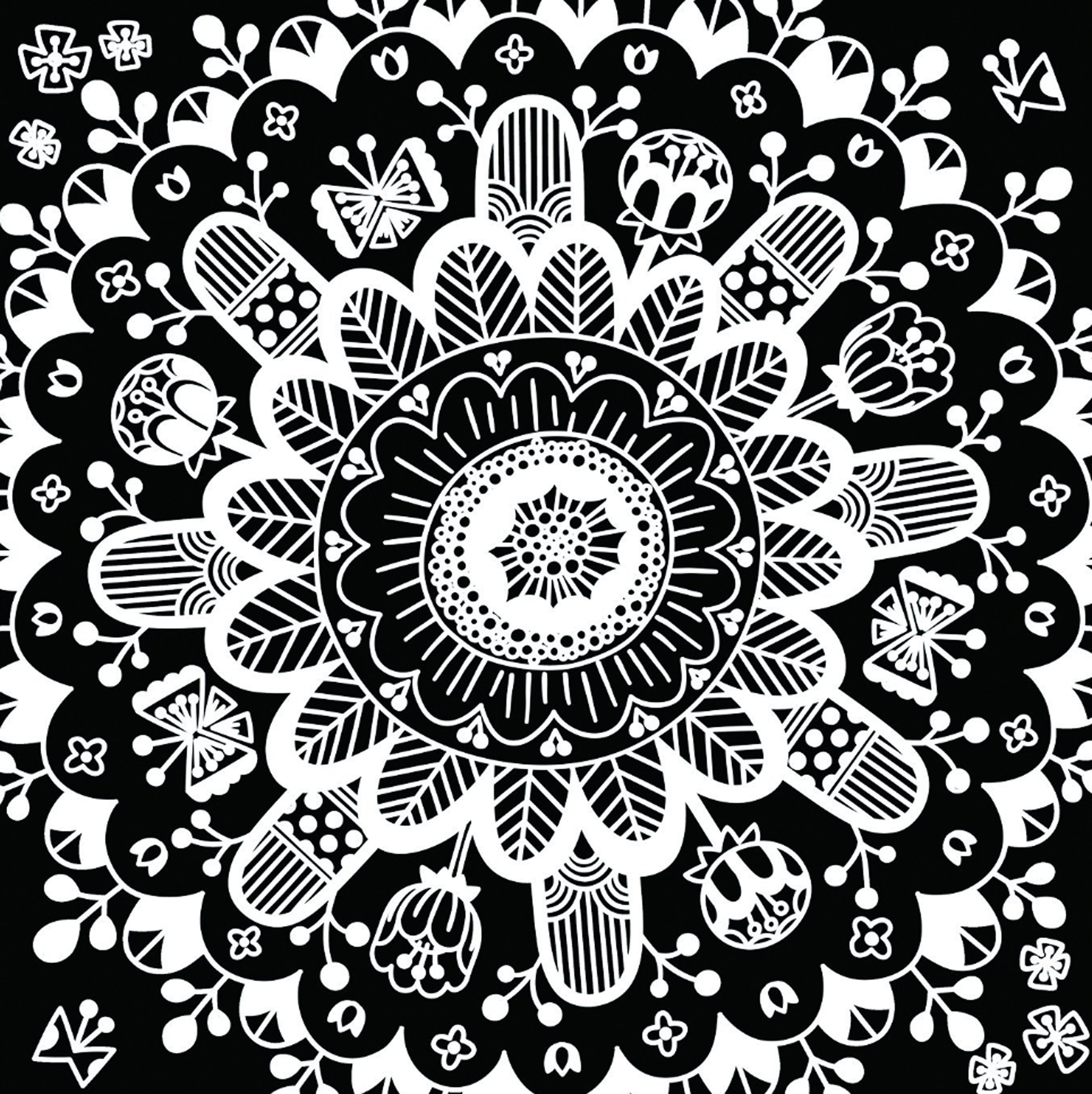 Flower Flower Flower Scratch Art Scratchart Postcard Etsy