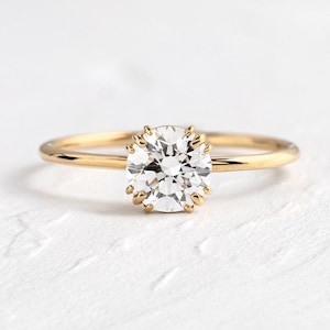 2.00 moissanite ring /Round Cut Diamonds ring / Unveiled Ring / 2 CT Moissanite  Round Solitaire Engagement Ring