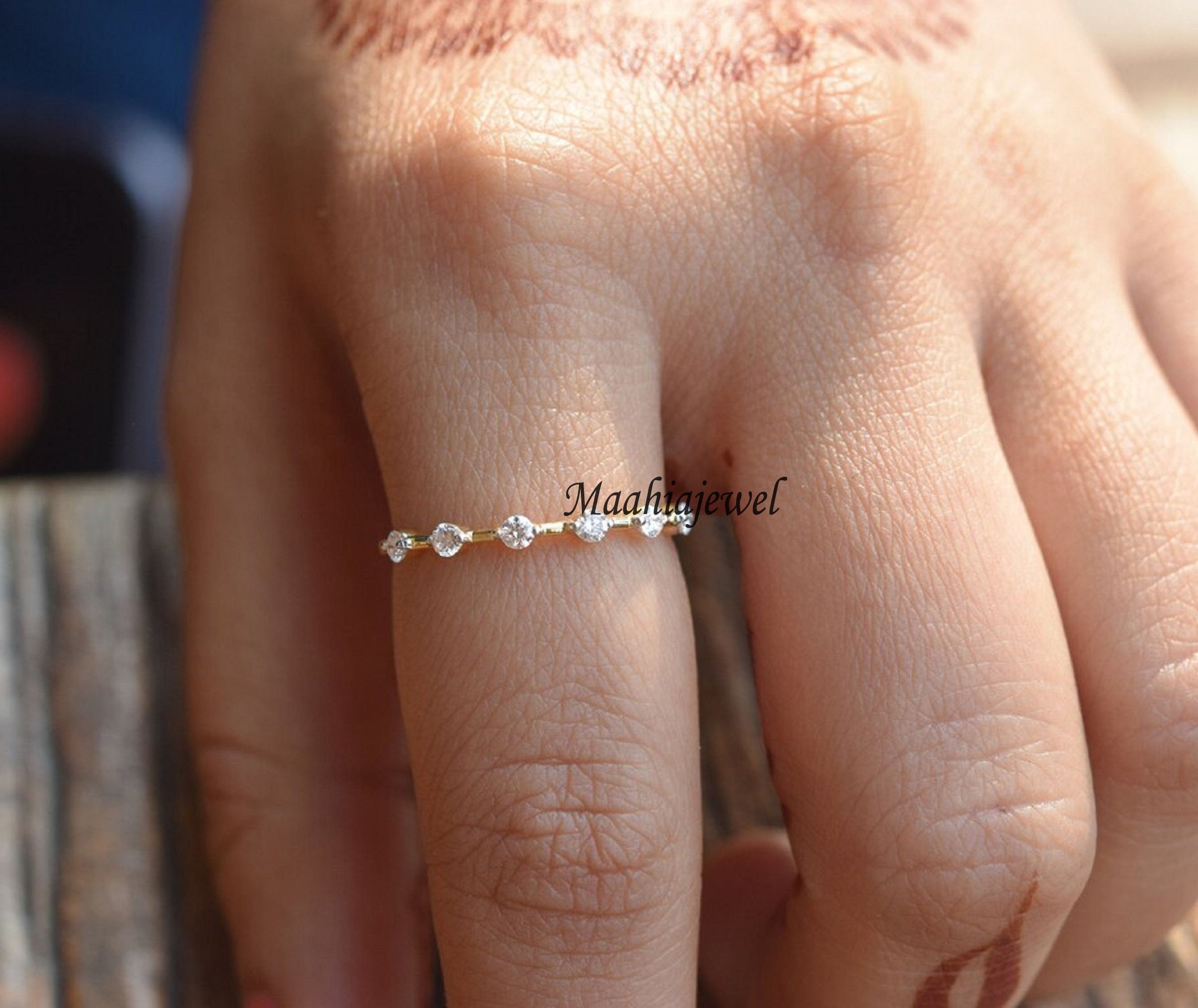 Moissanite Wedding Band, Half Eternity Round Cut Band - Etsy