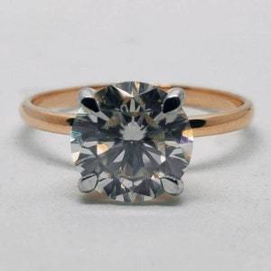 3.00 ct Moissanite ring | engagement ring | solitaire ring | Promise Ring For Her | wedding ring | Dainty Solitaire Ring