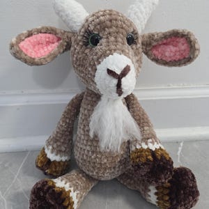 Crochet Goat Plush Stuffed Animal
