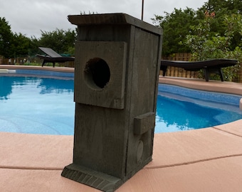 Owl nesting box made of Cedar