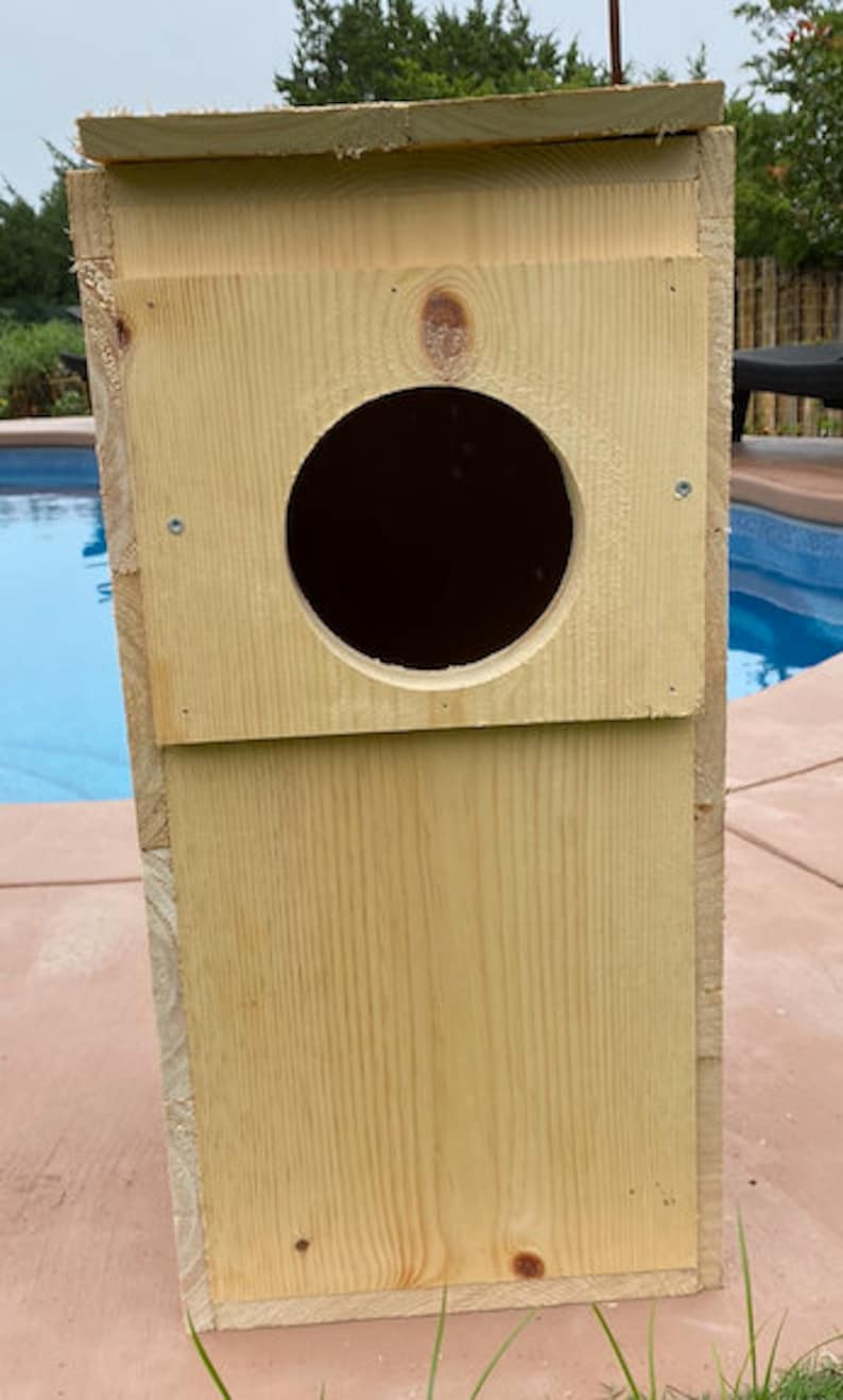 Barred or Great Horned Owl Nesting Box Made of Pine and Cedar Etsy UK