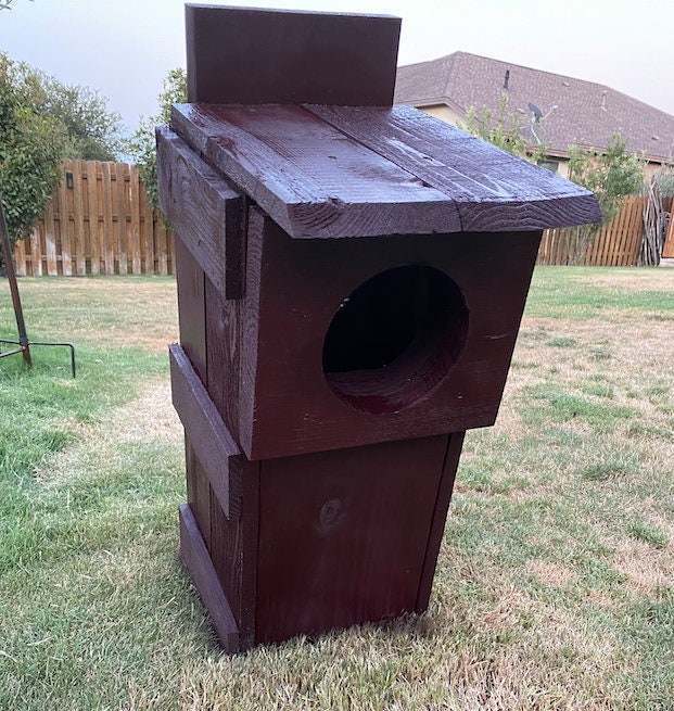 Barred or Great Horned Owl nesting box with free shipping Etsy