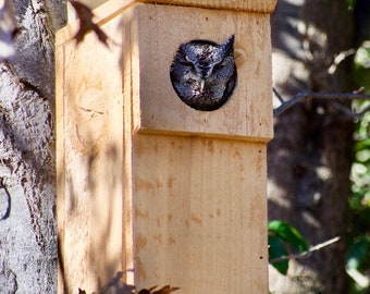 Owl nesting box handmade