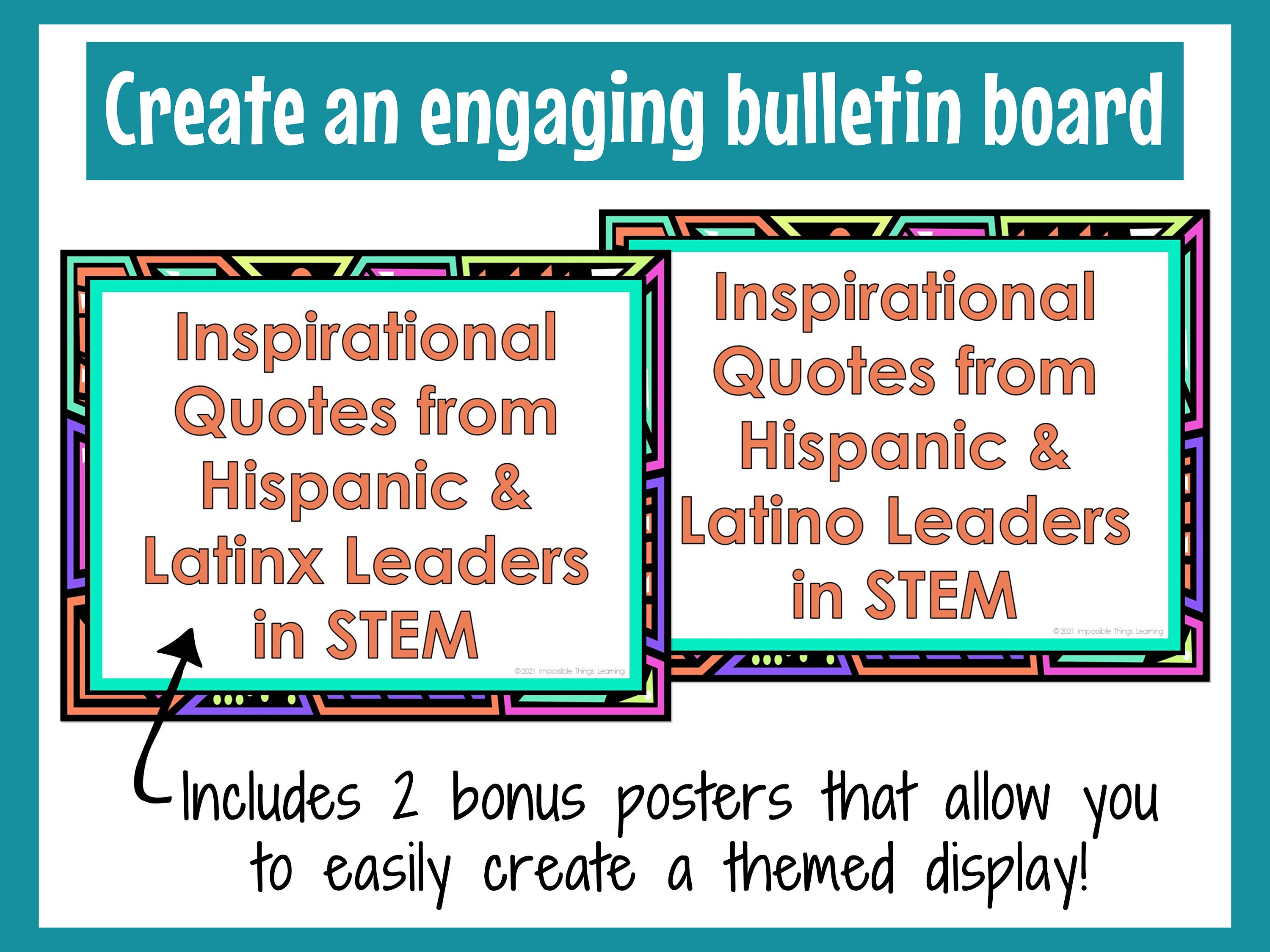 Hispanic Heritage Month Posters for Science Classroom With ...
